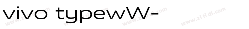 vivo typewW字体转换